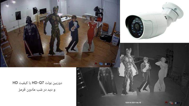 دوربین مداربسته AHD دید در شب