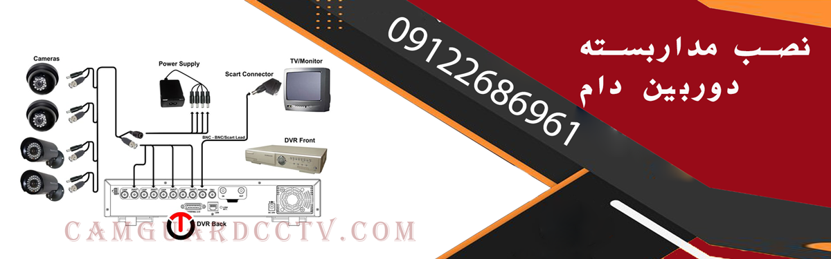 نصب مداربسته دوربین دام